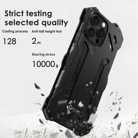 Apple iPhone 16 - Shockproof Armor Hollow Metal Phone Case