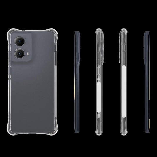 Motorola Moto Edge 2024 - AirPillow Cushion Transparent Soft Clear TPU Four Corners Protective Case - Polar Tech Australia