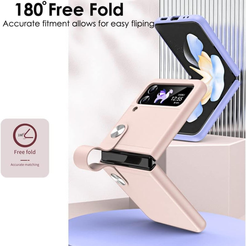 Load image into Gallery viewer, Samsung Galaxy Z Flip 3 (SM-F711) - PU Leather Handheld Stand Phone Case
