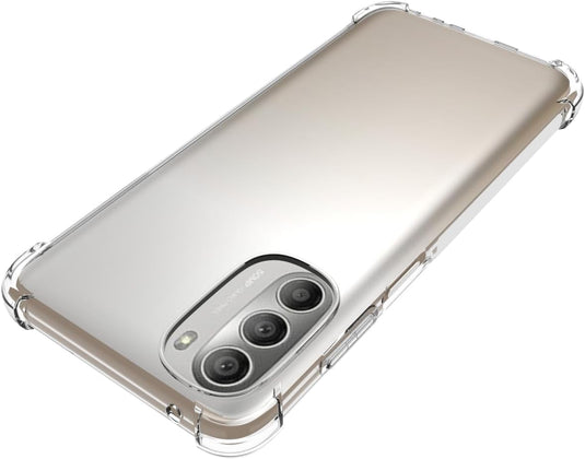 Motorola Moto G 2022 - AirPillow Cushion Transparent Soft Clear TPU Four Corners Protective Case - Polar Tech Australia