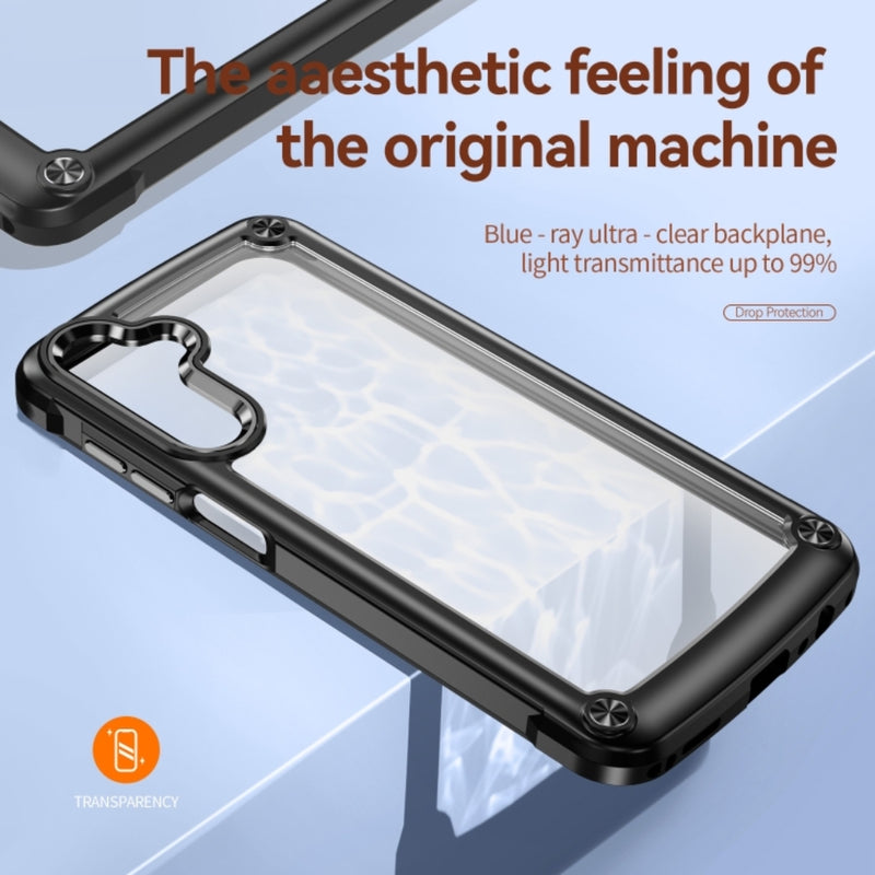 Chargez l&#39;image dans la visionneuse de la galerie, Samsung Galaxy A15 (SM-A155, SM-A156) - TPU+PC 2-in-1 Transparent Shockproof Phone Case
