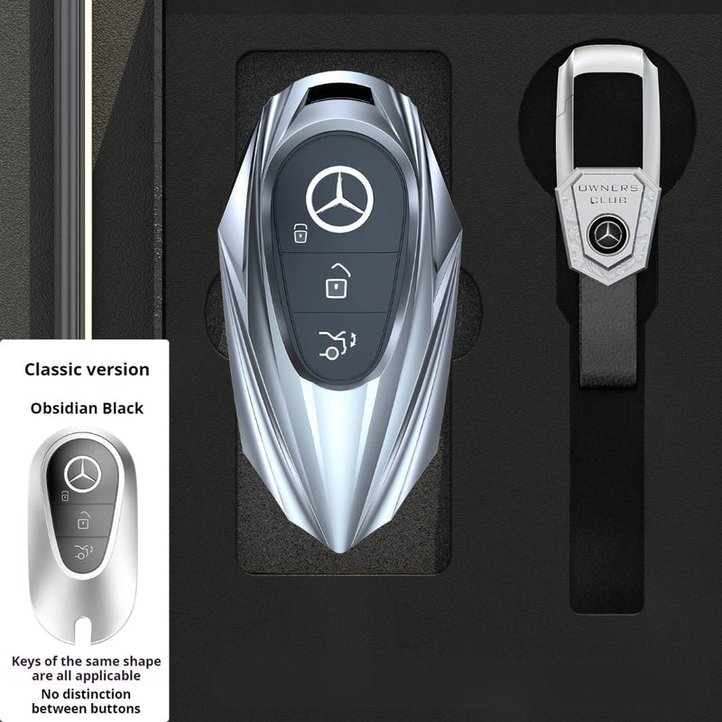 Chargez l&#39;image dans la visionneuse de la galerie, Mercedes Benz Mecha Style Zinc Alloy Car Key Fob Case Cover For Benz A, B, C, E, S, G-Class, GLA, GLB, GLC, GLE, GLS, CLA, CLS, EQC - Polar Tech Australia
