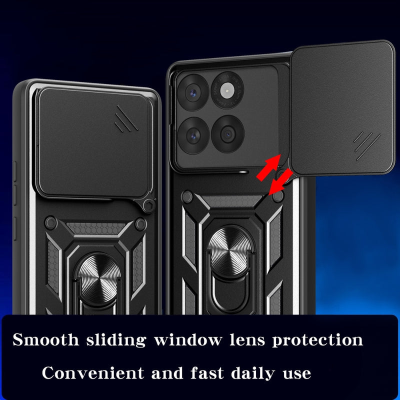 Cargue la imagen en el visor de la galería, Motorola Moto Edge 60 Fusion - Heavy Duty Ring Holder Case with Shockproof &amp; Camera Guard Design - Polar Tech Australia
