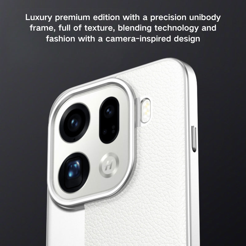 Cargue la imagen en el visor de la galería, OPPO Find X9 - Camera-Style Leather Texture Shockproof &amp; Stylish Hard Shell
