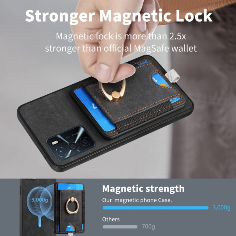 Load image into Gallery viewer, OPPO A38 4G/A18 4G - Retro Splitable Magnetic Card Bag Leather Phone Case - Polar Tech Australia

