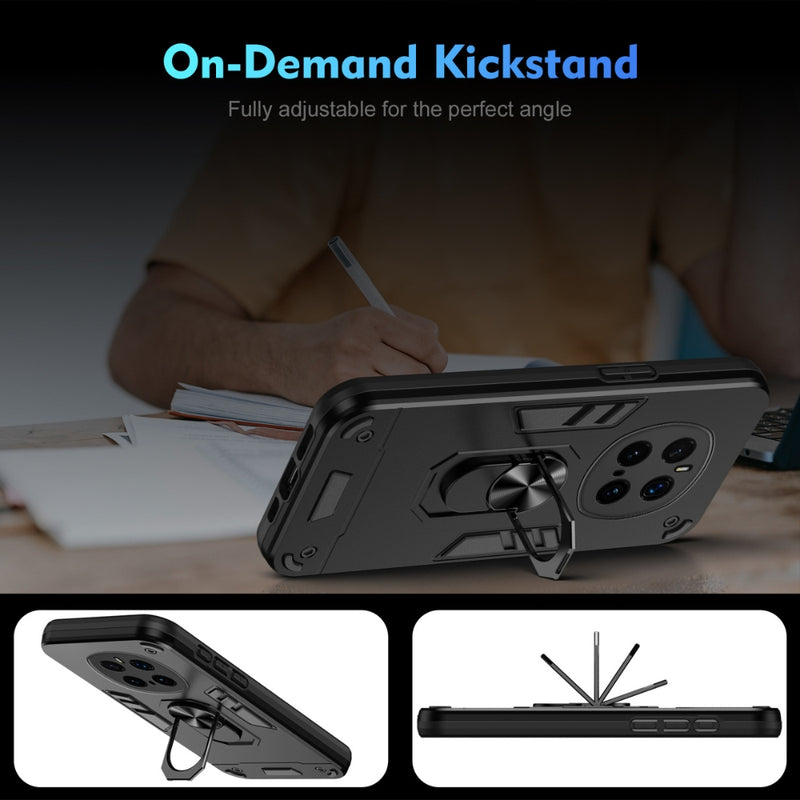 Load image into Gallery viewer, Honor Magic7 Pro (PTP-N49, PTP-AN10) - Shockproof Metal Ring Holder Phone Case
