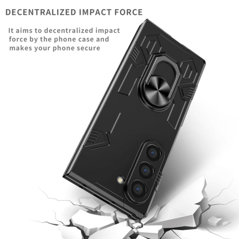 Chargez l&#39;image dans la visionneuse de la galerie, Samsung Galaxy Z Fold 6 (SM-F956) - Shockproof Magnetic Ring Kickstand Case
