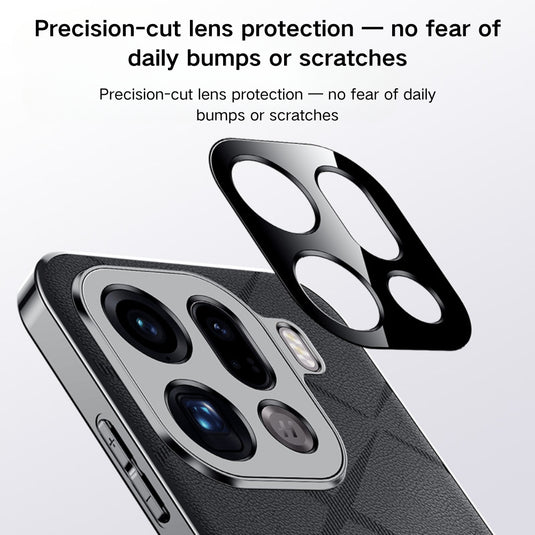 OPPO Find X9 Pro - Plain Leather PC Phone Case