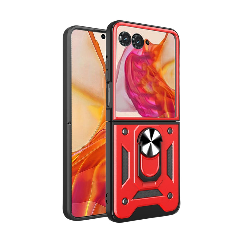 Load image into Gallery viewer, Motorola Moto Razr 2024 - Armor Ring Holder TPU Hybrid PC Phone Case - Polar Tech Australia
