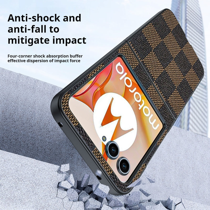 Load image into Gallery viewer, Motorola Moto Razr Plus 2024 - Elegant Leather Shock Resistant Full-Body Phone Cover - Polar Tech Australia
