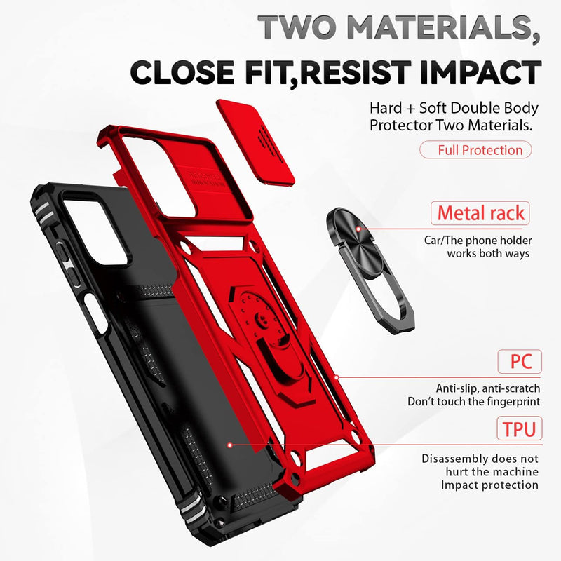 Load image into Gallery viewer, [Magnetic Ring Kickstand][Slide Camera Cover] Motorola Moto G 5G 2023/Moto G Power 2023 - Shield Shockproof Rugged Heavy Duty Case - Polar Tech Australia
