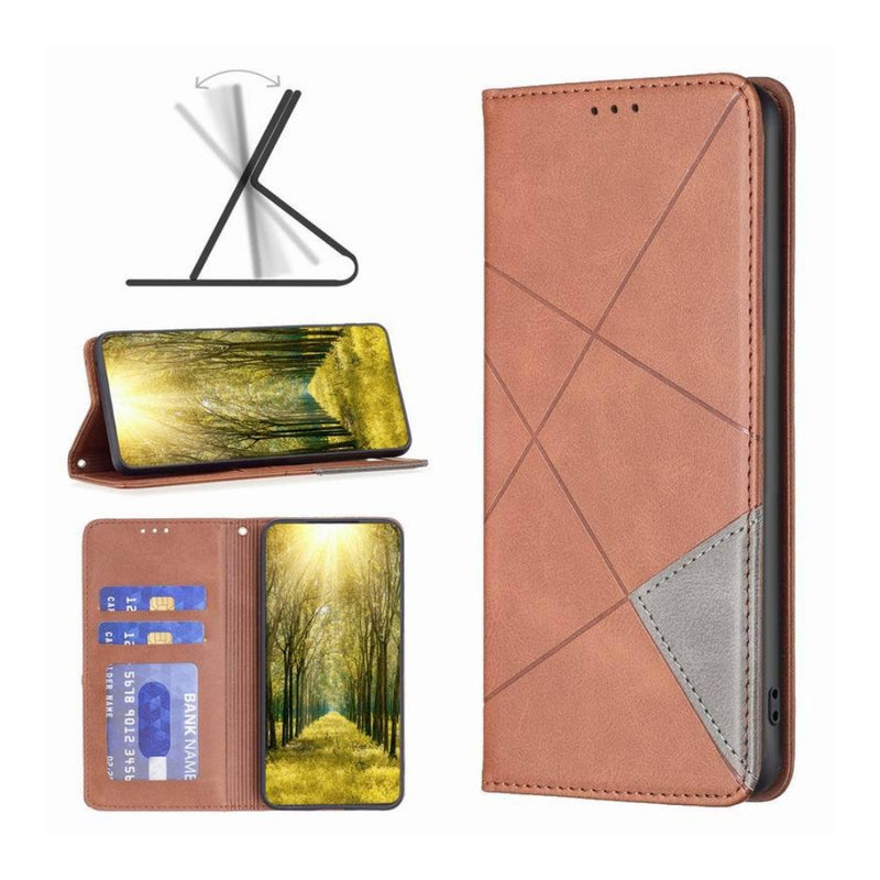 Load image into Gallery viewer, Nokia G11 / G21 - Rhombus Texture Magnetic Leather Phone Case
