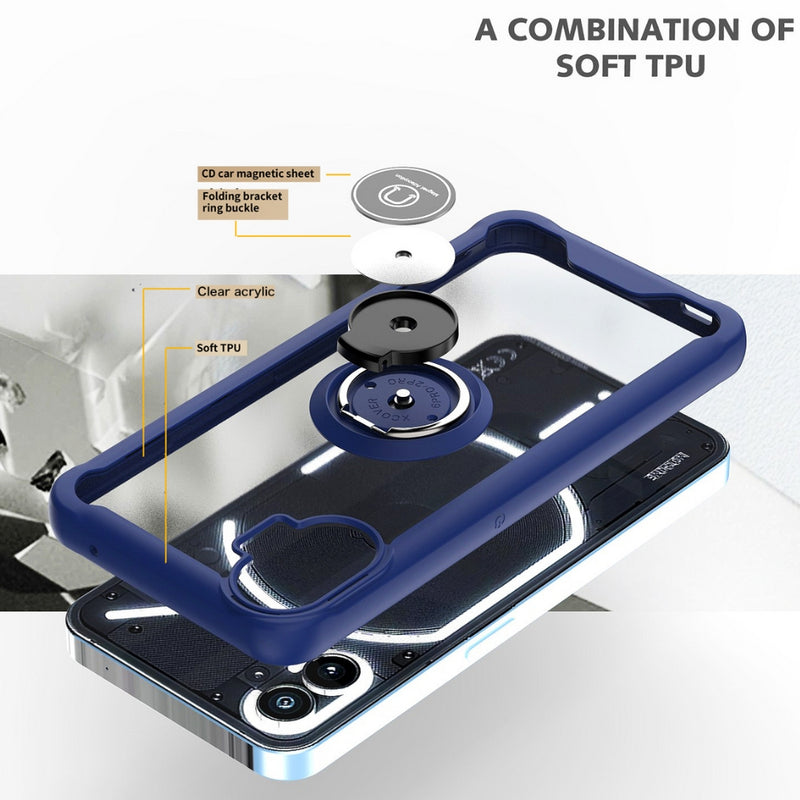 Chargez l&#39;image dans la visionneuse de la galerie, Nothing Phone (1) - Armor Matte Magnetic Ring Stand Case - Polar Tech Australia
