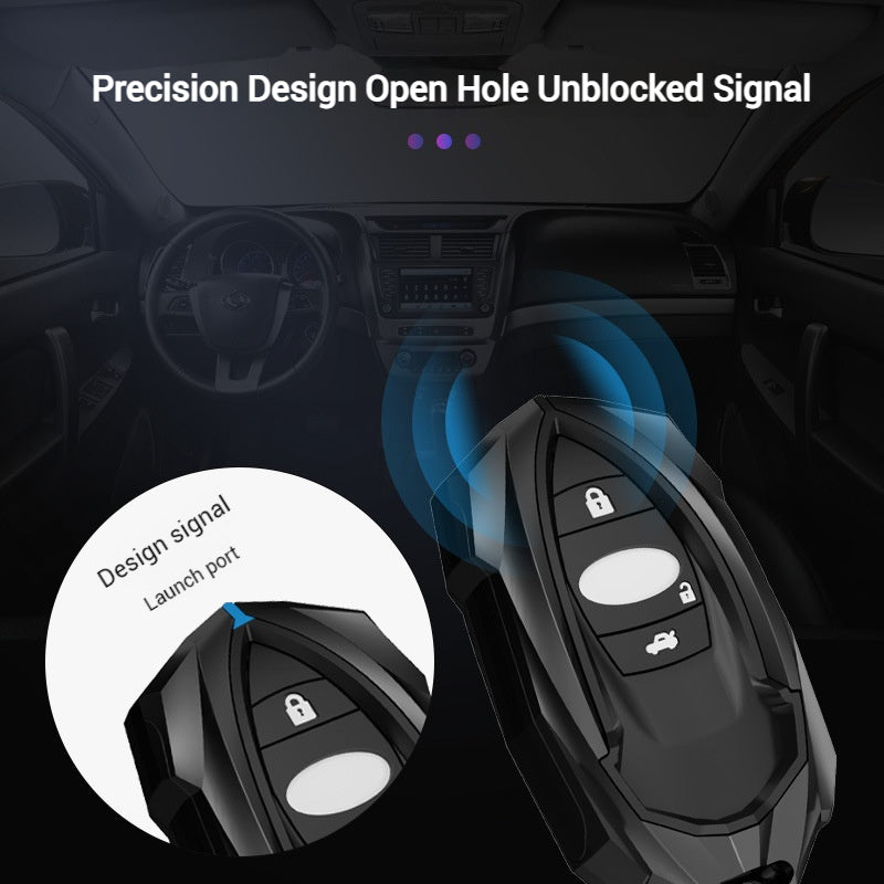 Cargue la imagen en el visor de la galería, Subaru Mech-style Metal + TPU Full Protection Car Key Fob Case Cover For Outback, Forester, Impreza, WRX, XV, Crosstrek, Legacy
