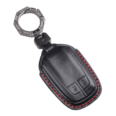 Isuzu Handcrafted Genuine Leather Car Key Fob Case Cover For D-MAX, MU‑X