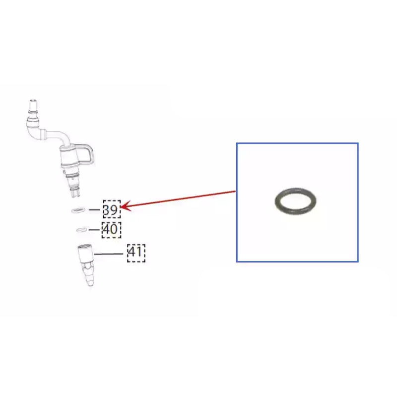 Load image into Gallery viewer, Genuine Original DeLonghi Coffee Machine - Universal Milk Frother Seal Ring Replacement Parts
