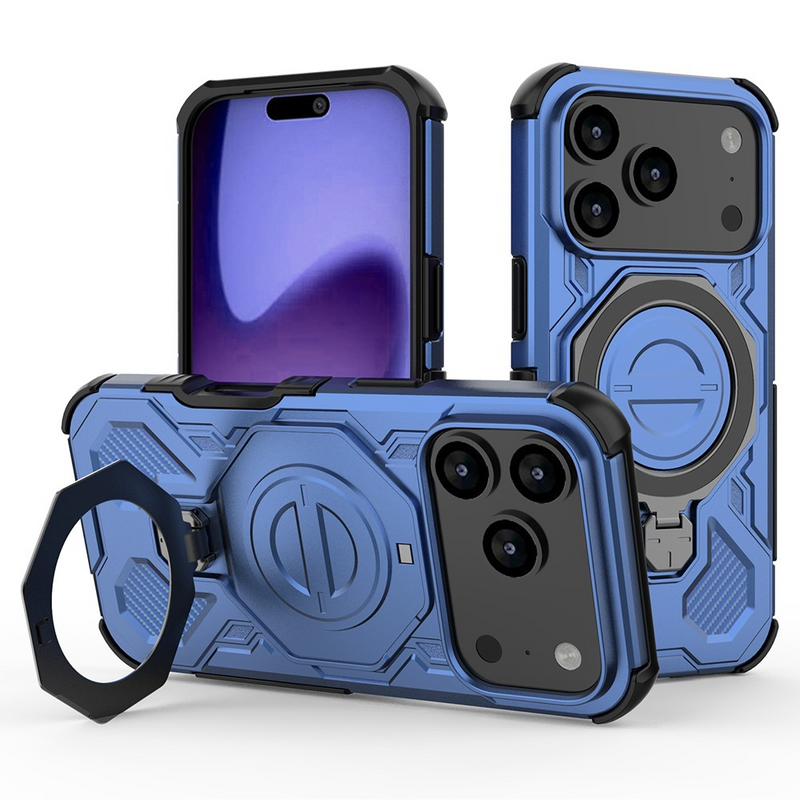 Chargez l&#39;image dans la visionneuse de la galerie, [Magsafe Compatible][Built-in Stand] Apple iPhone 17/Air/Pro/Max - Shield Shockproof Rugged Heavy Duty Case - i-Station Mobile Phone &amp; Electronic Device Repair and Accessories
