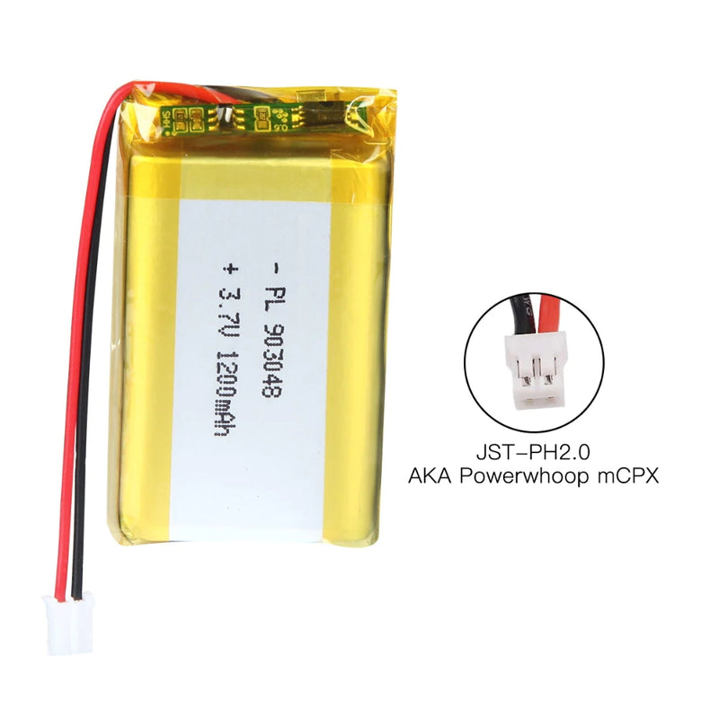 Load image into Gallery viewer, [PH2.0-JST Connector][903048] Universal 1200mAh 3.7V Rechargeable Li-Ion Lithium Polymer Battery - Polar Tech Australia
