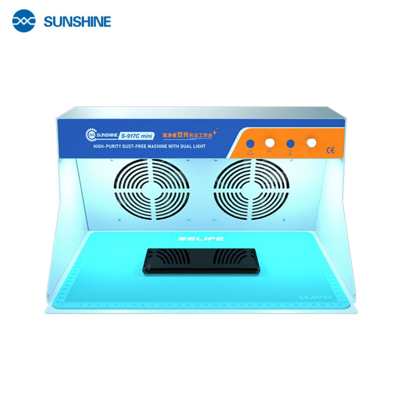 Cargue la imagen en el visor de la galería, [SS-917C Mini] SUNSHINE Dustless Dust-Free Workshop Worktable High Precision Dust Free Workbench With Dual Light - Polar Tech Australia
