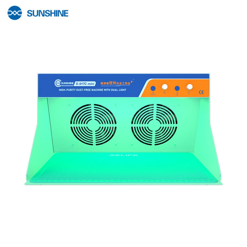 Cargue la imagen en el visor de la galería, [SS-917C Mini] SUNSHINE Dustless Dust-Free Workshop Worktable High Precision Dust Free Workbench With Dual Light - Polar Tech Australia
