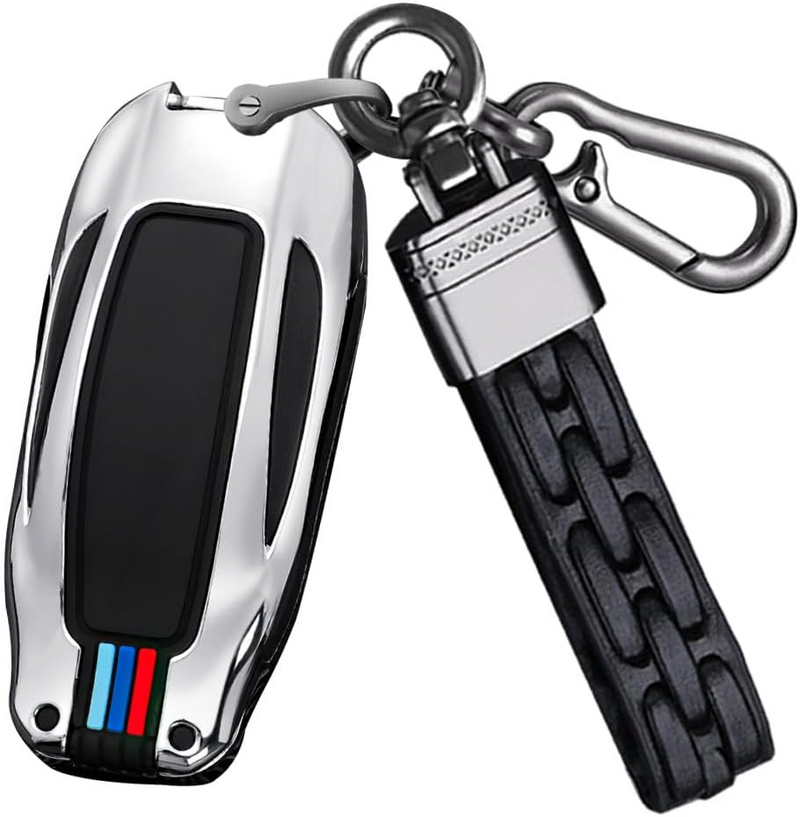 Cargue la imagen en el visor de la galería, Tesla Metal Car Key Fob Casefor Model X
