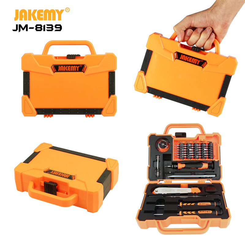 Cargue la imagen en el visor de la galería, [JM-8139] JAKEMY 43 in 1 Precision Screwdriver Hardware Repair Open Tools Set - Polar Tech Australia
