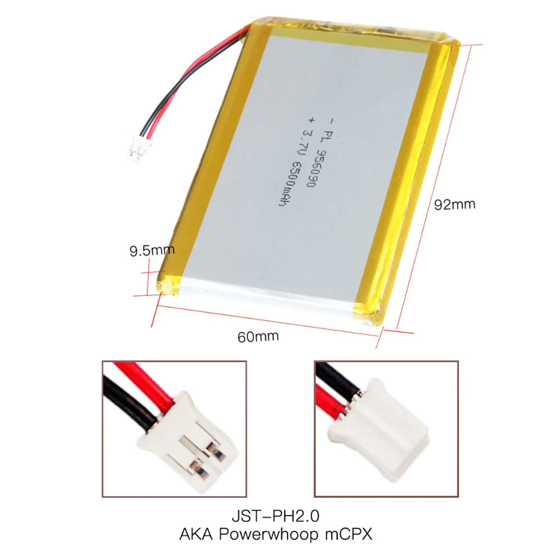 Load image into Gallery viewer, [PH2.0-JST Connector][956090] Universal 6500mAh 3.7V Rechargeable Li-Ion Lithium Polymer Battery - Polar Tech Australia
