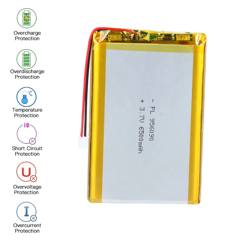 Load image into Gallery viewer, [PH2.0-JST Connector][956090] Universal 6500mAh 3.7V Rechargeable Li-Ion Lithium Polymer Battery - Polar Tech Australia
