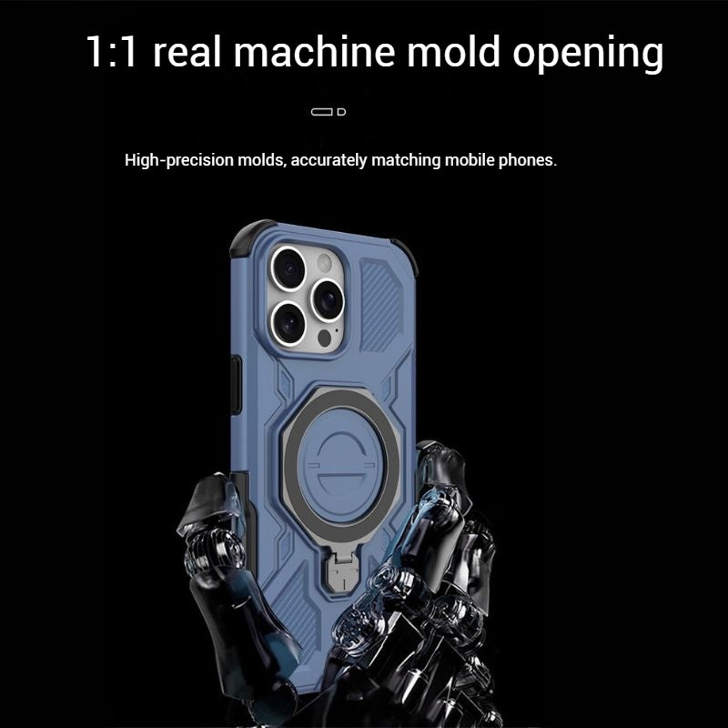 Chargez l&#39;image dans la visionneuse de la galerie, [Magsafe Compatible][Built-in Stand] Apple iPhone 17/Air/Pro/Max - Shield Shockproof Rugged Heavy Duty Case - i-Station Mobile Phone &amp; Electronic Device Repair and Accessories

