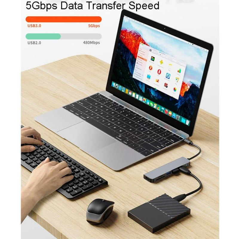 Load image into Gallery viewer, [7 in 1] Universal MacBook Laptop USB-C Type-C Dock Station 100W PD Charging Extension Hub
