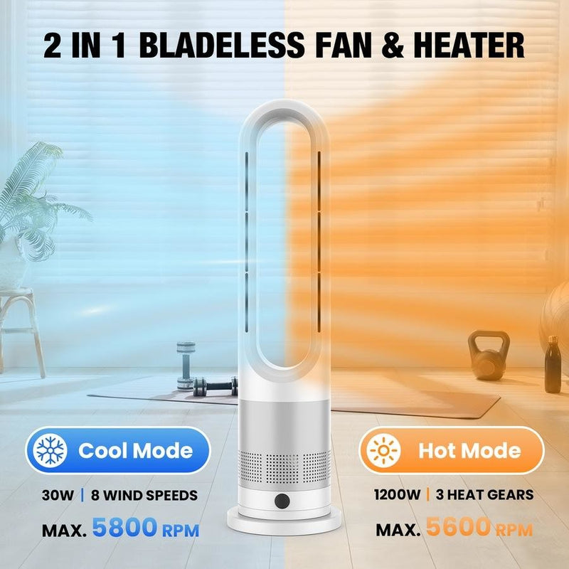 Load image into Gallery viewer, 20 inch Portable Heater &amp; Cooler Purifying Fan Heater Air Conditioner
