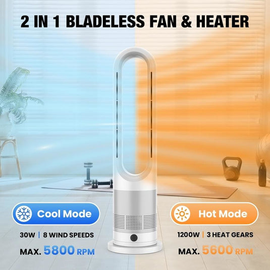 20 inch Portable Heater & Cooler Purifying Fan Heater Air Conditioner