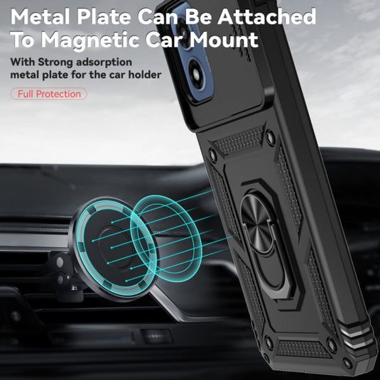 Motorola Moto G 5G (2024) - Heavy Duty Ring Holder Case with Shockproof & Camera Guard Design - Polar Tech Australia