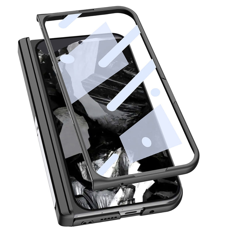 Chargez l&#39;image dans la visionneuse de la galerie, Google Pixel 9 Pro Fold - Integrated Frosted Fold Hinge Leather Phone Case - Polar Tech Australia
