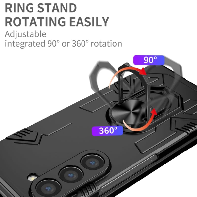 Chargez l&#39;image dans la visionneuse de la galerie, Samsung Galaxy Z Fold 6 (SM-F956) - Shockproof Magnetic Ring Kickstand Case
