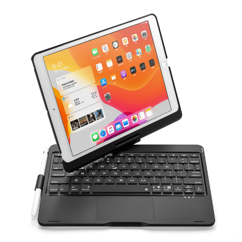 Cargue la imagen en el visor de la galería, 360 Degree Rotating Wireless Touchpad Keyboard Cover Case for iPad 10“/11” 10/11th Gen 2022/2025 - KIBO
