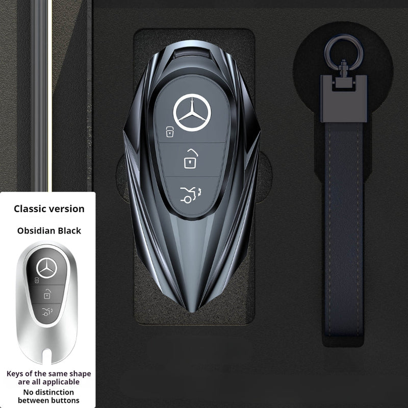 Chargez l&#39;image dans la visionneuse de la galerie, Mercedes Benz Mecha Style Zinc Alloy Car Key Fob Case Cover For Benz A, B, C, E, S, G-Class, GLA, GLB, GLC, GLE, GLS, CLA, CLS, EQC - Polar Tech Australia
