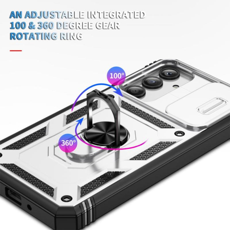 Load image into Gallery viewer, Samsung Galaxy A17 (SM-A176) - Sliding Camshield TPU + PC Phone Case with Holder
