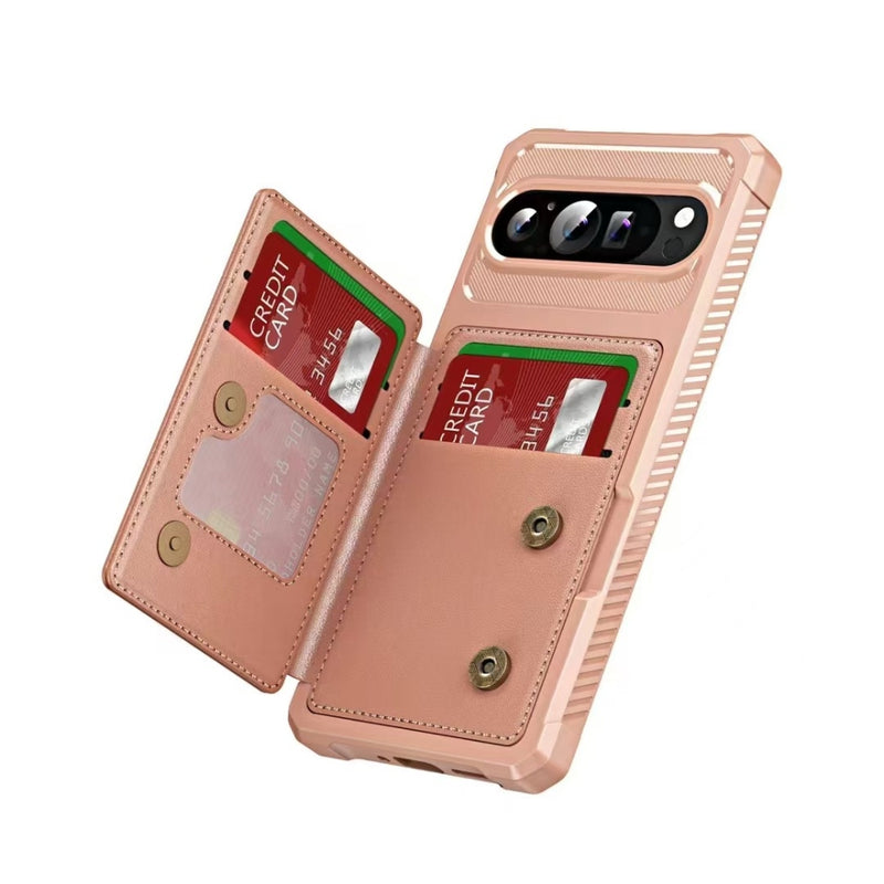 Load image into Gallery viewer, Google Pixel 9 Pro XL - Horizontal Flip Card Bag Holder Leather Phone Case - Polar Tech Australia
