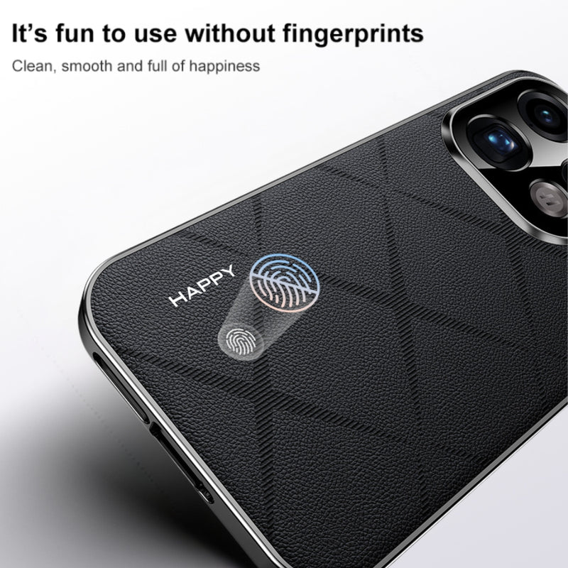 Load image into Gallery viewer, OPPO Find X9 Pro - Plain Leather PC Phone Case
