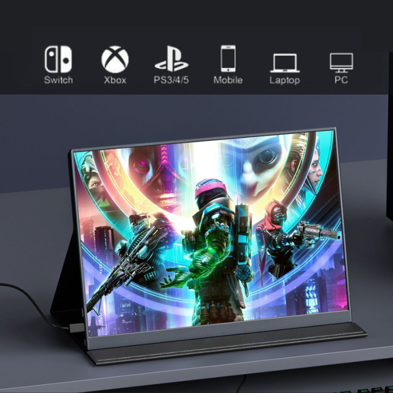Load image into Gallery viewer, Portable Monitor Gaming Display with Speakers Travel Monitor - Polar Tech Australia
