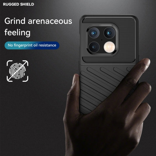 OnePlus 9R - Thunder Series Twill Texture Thickened Anti-fall Protection TPU Case