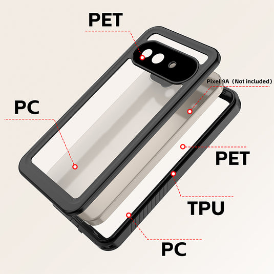 [FS Series] Google Pixel 9a - Redpepper Full Covered Waterproof Heavy Duty Tough Armor Case - Polar Tech Australia