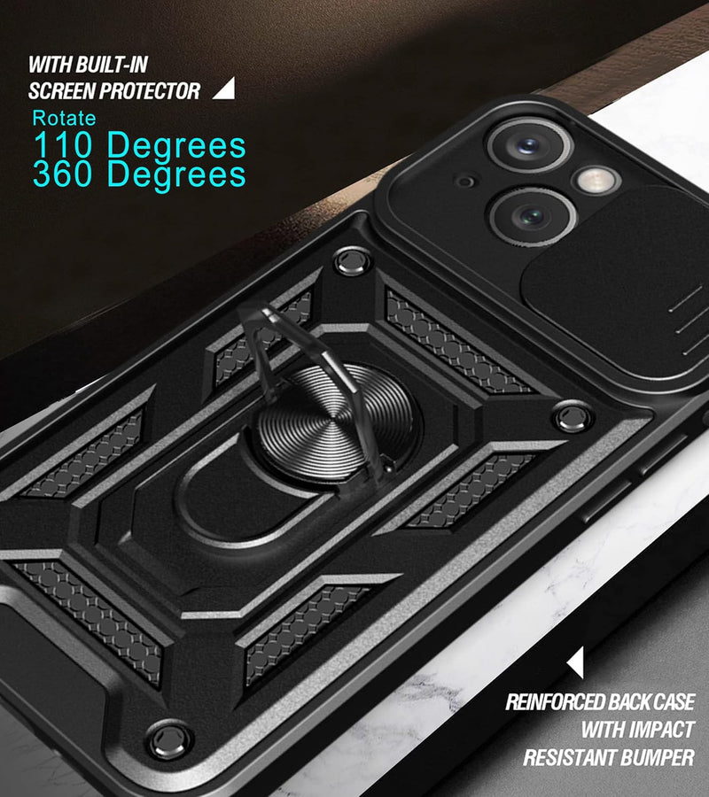 Chargez l&#39;image dans la visionneuse de la galerie, [Magnetic Ring Kickstand][Camera Cover] Motorola Moto Edge 40Pro/Edge Plus 2023/X40/X40 Pro - Shield Shockproof Rugged Heavy Duty Case - Polar Tech Australia
