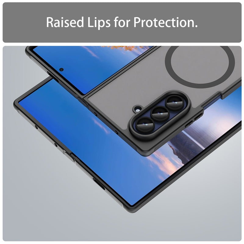 Load image into Gallery viewer, Samsung Galaxy Z Fold7 5G - Fan Dun Series TPU Hybrid PC Frosted Magsafe Phone Case
