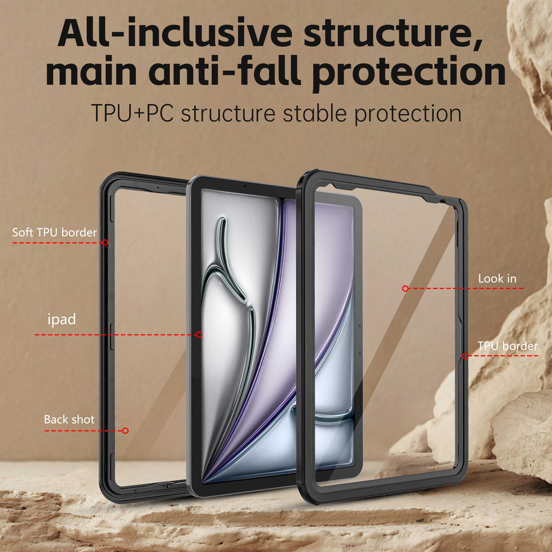 Load image into Gallery viewer, Apple iPad Air 11-inch M2 (2024) &amp; M3 (2025) Shellbox B Series Waterproof Heavy Duty Lifeproof Style Case - Polar Tech Australia
