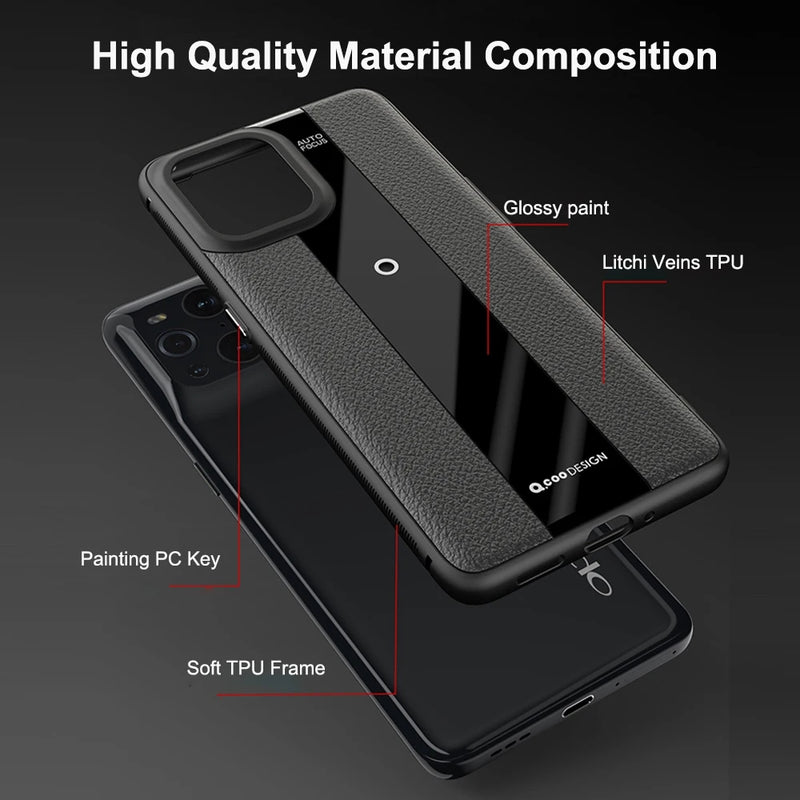 Chargez l&#39;image dans la visionneuse de la galerie, OPPO Find X5/Pro - Luxurious Litchi-Texture Silicone Protective Case - Polar Tech Australia
