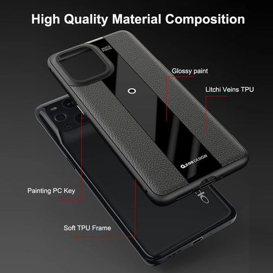 OPPO Find X5/Pro - Luxurious Litchi-Texture Silicone Protective Case - Polar Tech Australia