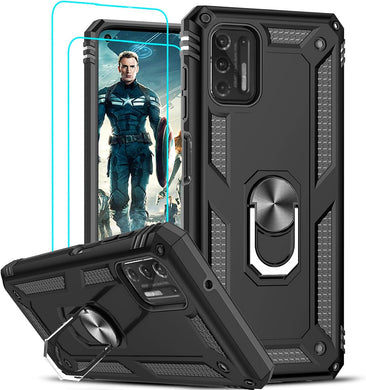 [Magnetic Ring Kickstand] Motorola Moto G Stylus 2021 - Shield Shockproof Rugged Heavy Duty Case - Polar Tech Australia