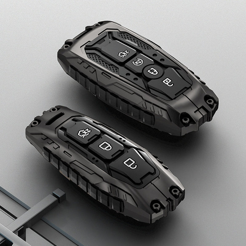 Load image into Gallery viewer, Ford Heavy-Duty Mecha Car Key Fob Case Cover For Mondeo, Focus, Mustang, Fusion, Raptor F-150, F-250, F-350, F-450, F-550, Edge, Explorer, Maverick
